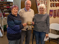 Ladies Pairs Winners Yvonne Butcher and Sarah May