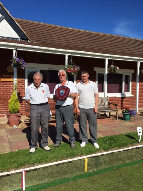 Winning team Pip Chinn, Graham Russell (Skip), Chris Fawcett