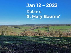 Robin's 'St Mary Bourne'. – Fabulous view at morning stop. ©EH