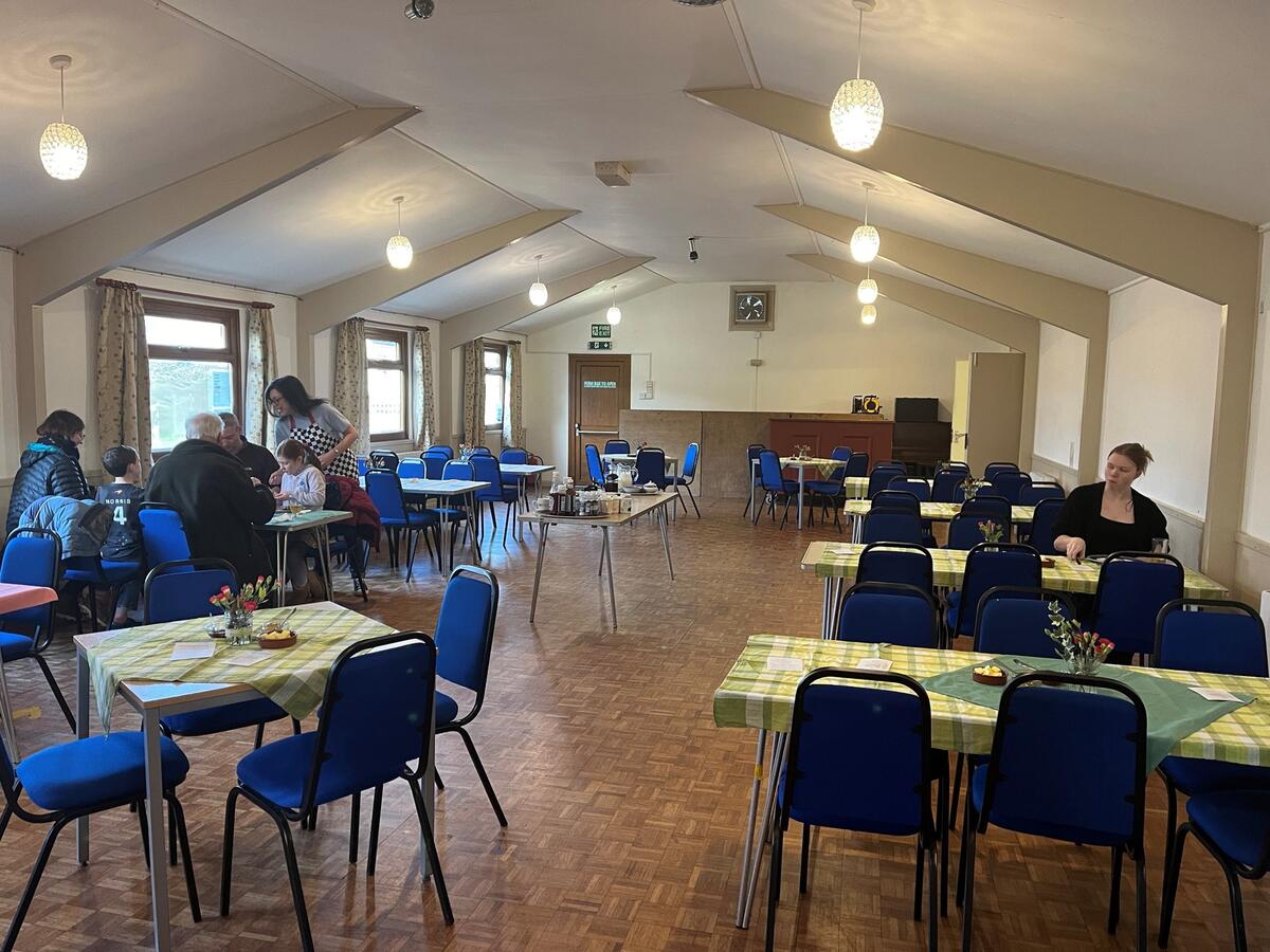 Main Function Room (tables and chairs for up to XX people seated)