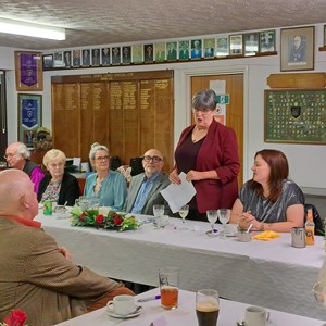 President Sue addressing the members