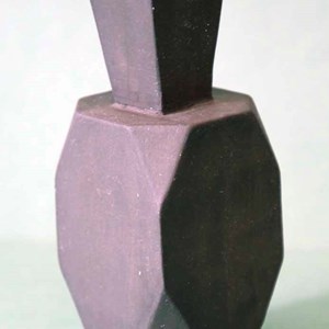 'Black Bottle'. Fired stoneware, unglazed by Shaun Bowden