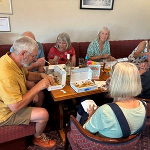 Fish & Chip supper after our skittles evening