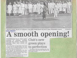 Whitstable Bowling Club Old photos/press articles