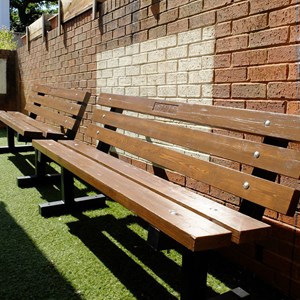 Renovated benches for the Highcliffe community