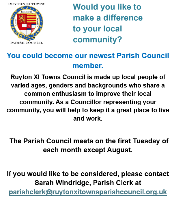 Ruyton XI Towns Parish Council Home