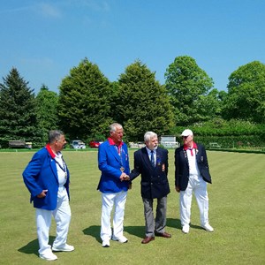 Welcoming Bowls England President Bill Smith  24.05.18