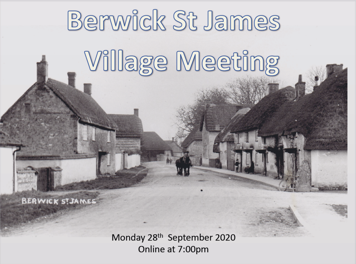 Berwick St James Parish 28 September '20