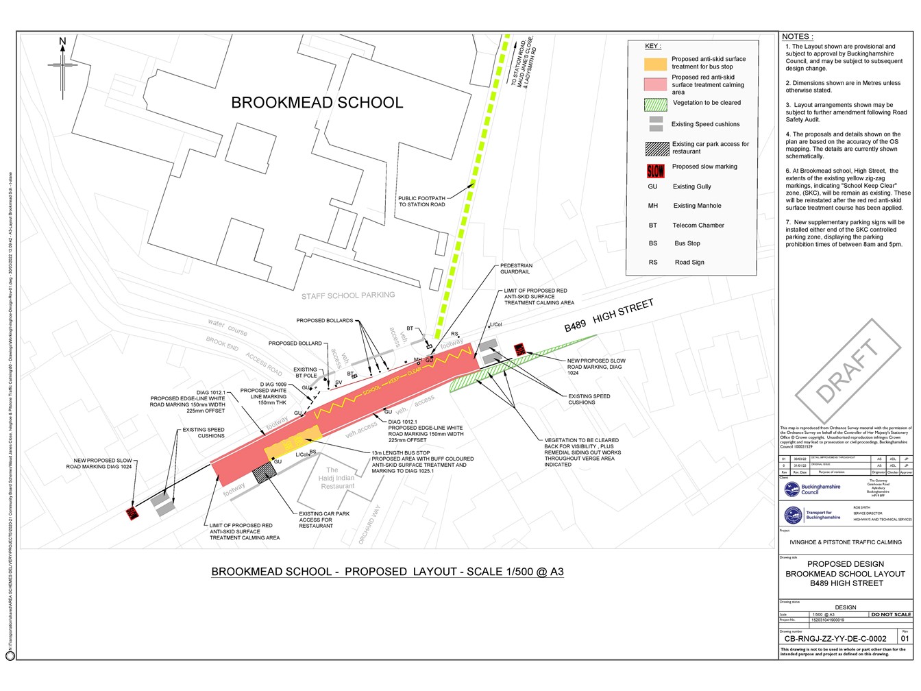 Ivinghoe Parish Council Phase 2 - Outside Brookmead School