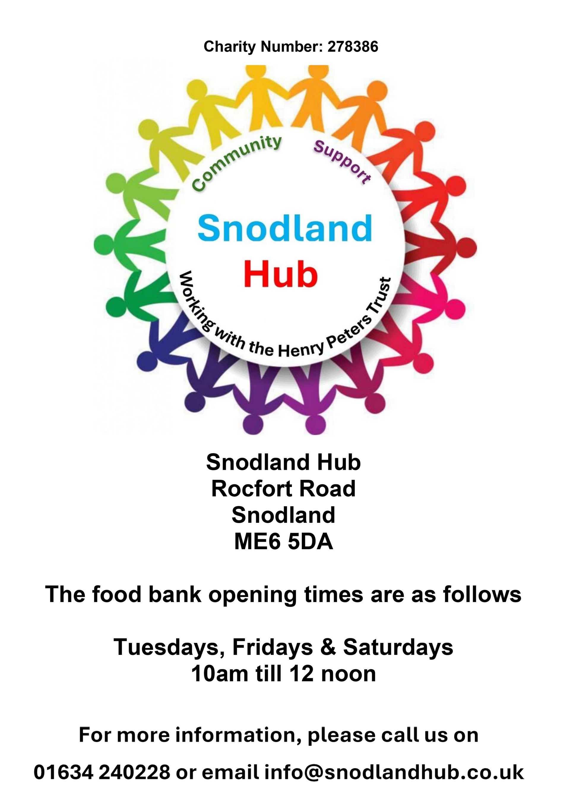 Snodland Hub Opening Days & Times
