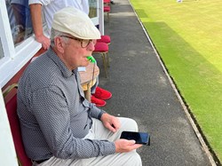 Tony Johnson on the whistle