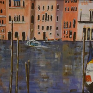Grand Canal, Venice, acrylic by Kevin McCarthy