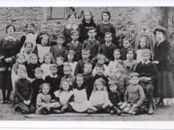School - group of 40 school children and 2 teachers, 1921