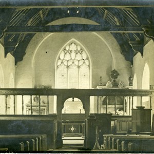The nave looking east 1905 to 1937
