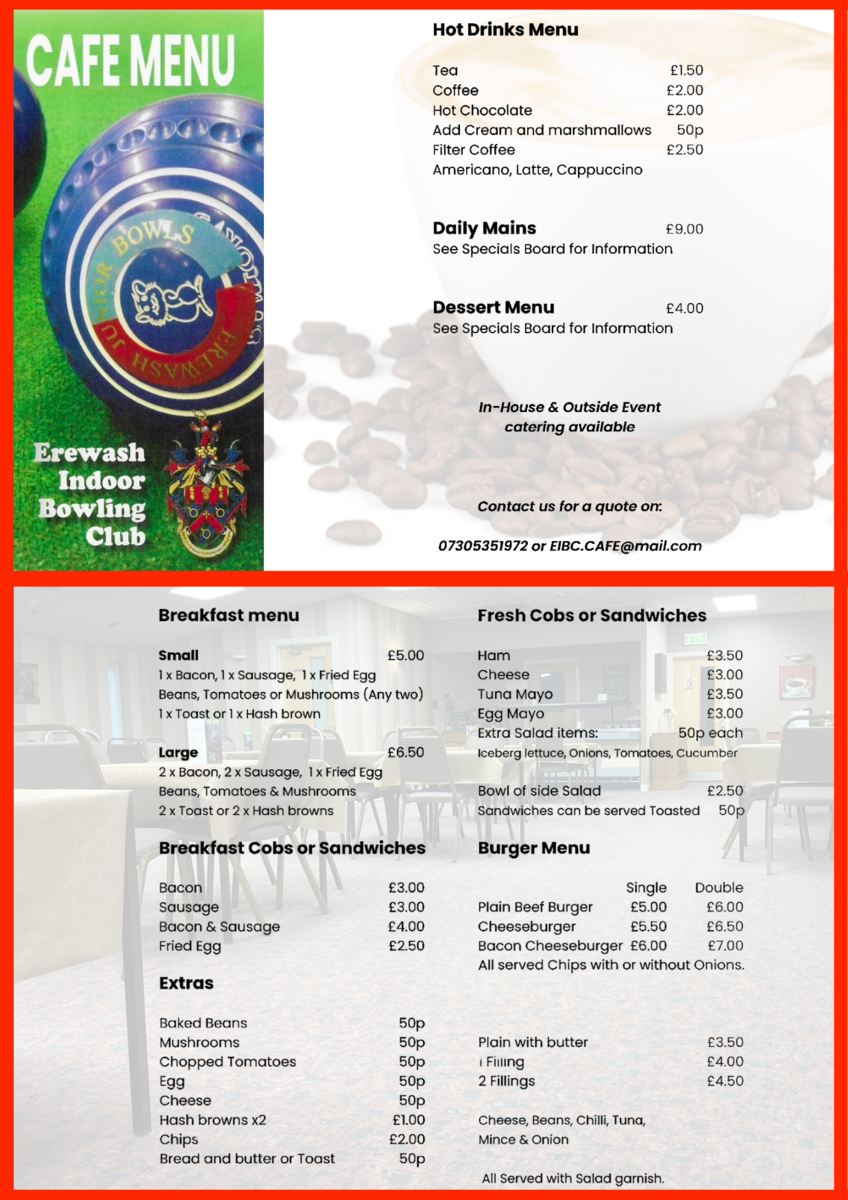 Erewash Indoor Bowls Centre Cafe