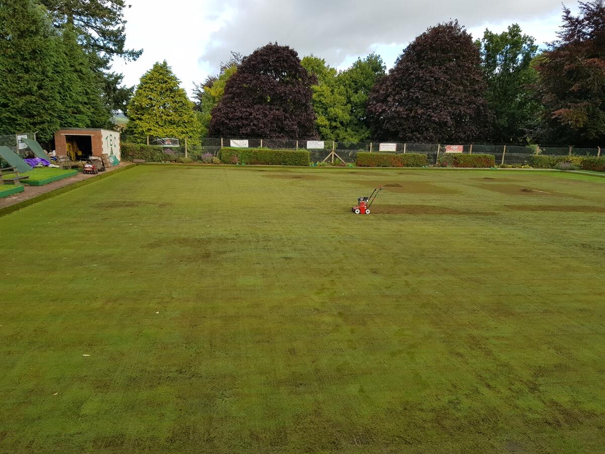 work on the green sept 2020
