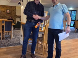 Tim wins the nearest the pin prize with a 25 foot plus shot!