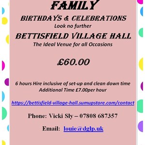Bettisfield Village Hall Community Association Bookings