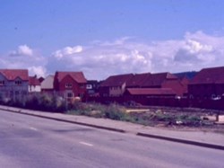1986 From Hatherley Road towards the new houses on the fields