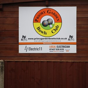 Priory Garden Bowls Club News Flash - New Sign