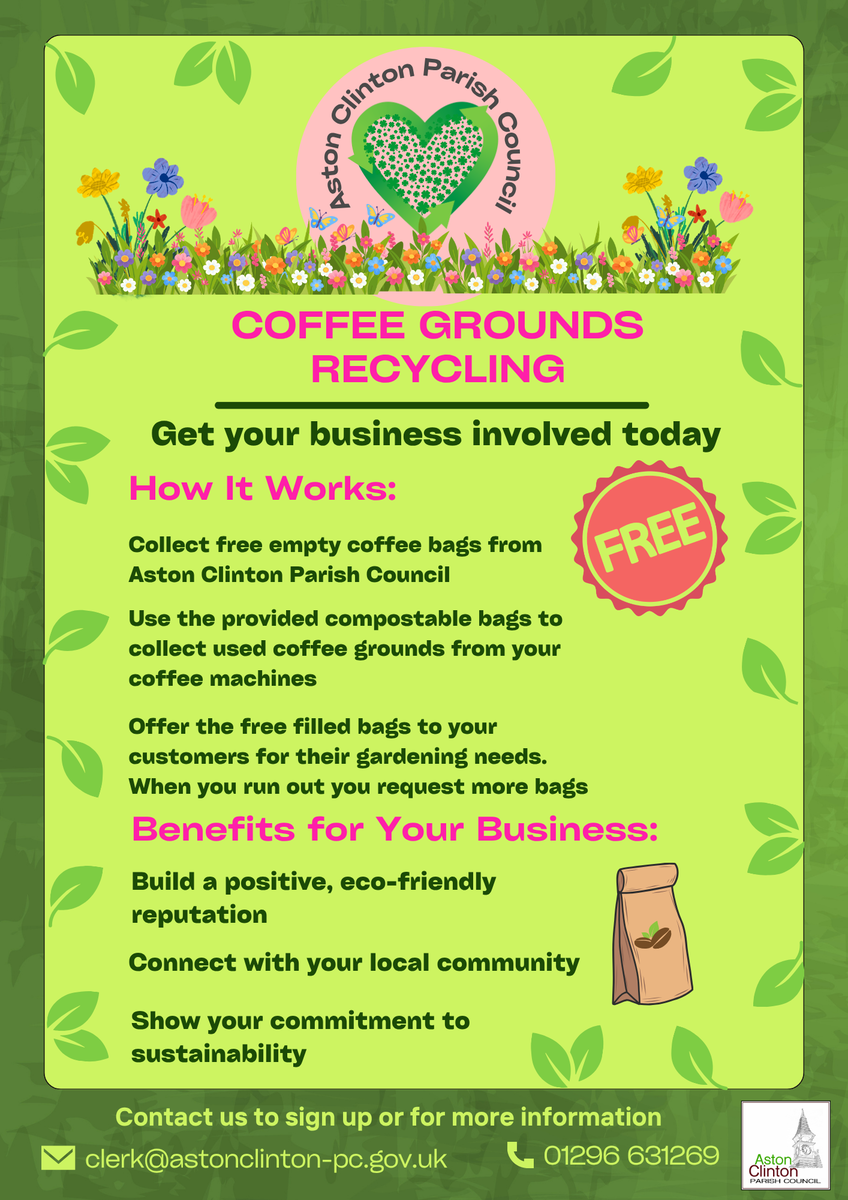 Aston Clinton Parish Council Coffee Grounds Recycling Scheme