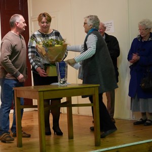 Presentation of the bouquet
