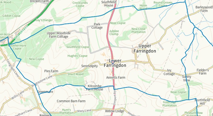 Farringdon Parish Council Hampshire Boundary