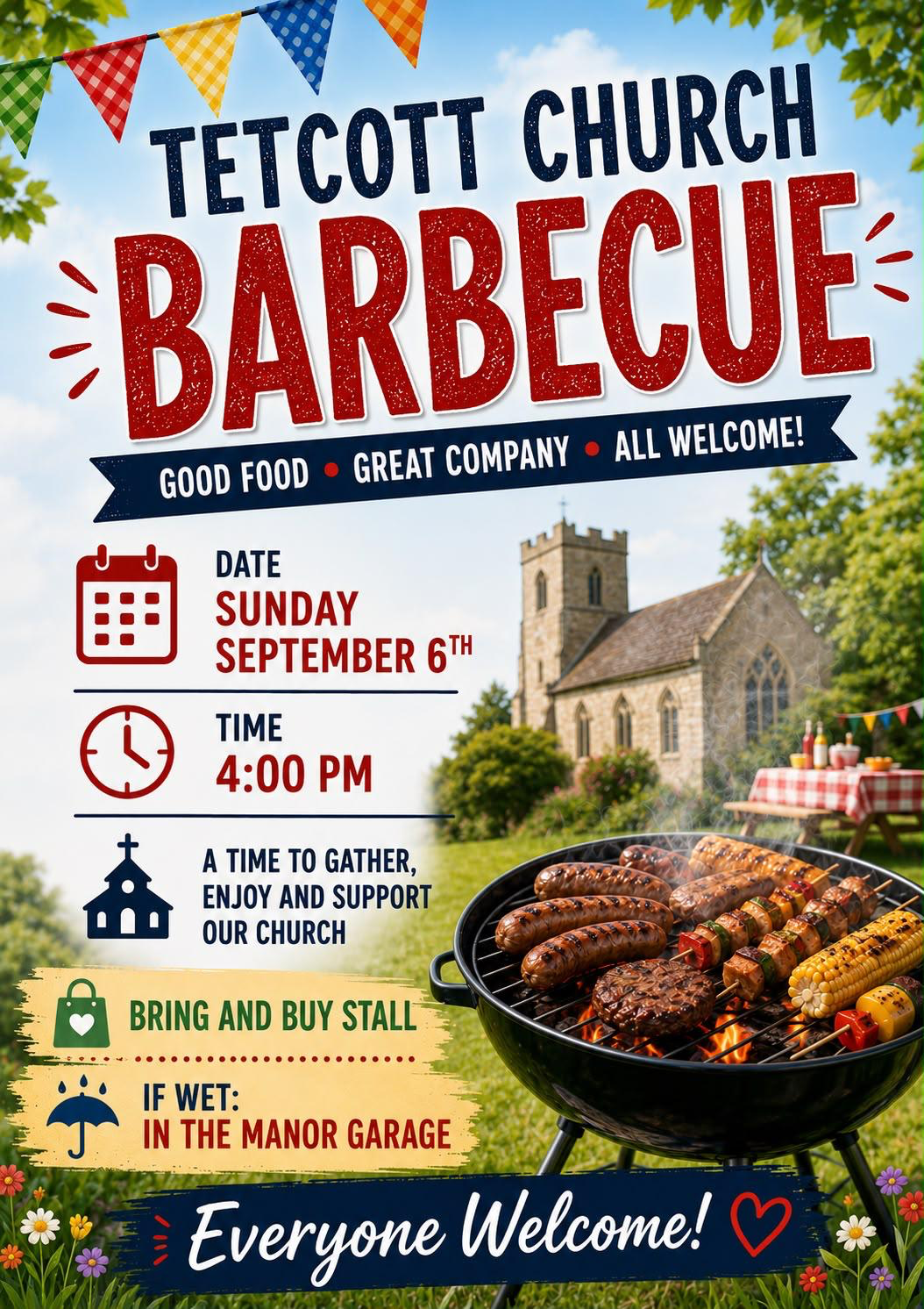 BBQ Sunday 6th September 2026