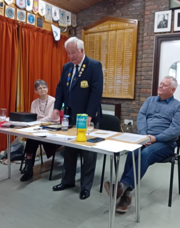 Terry Atkinson being Honoured at the AGM