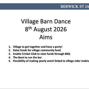 Berwick St James Parish Barn Dance
