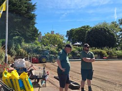 Whitstable Bowling Club Relaying new green 2024