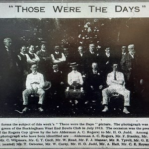 July 1913 - Presentation of the Rogers Cup to Mr H. O. Judd.