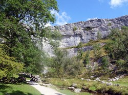 Malham Cove viewed from its foot.