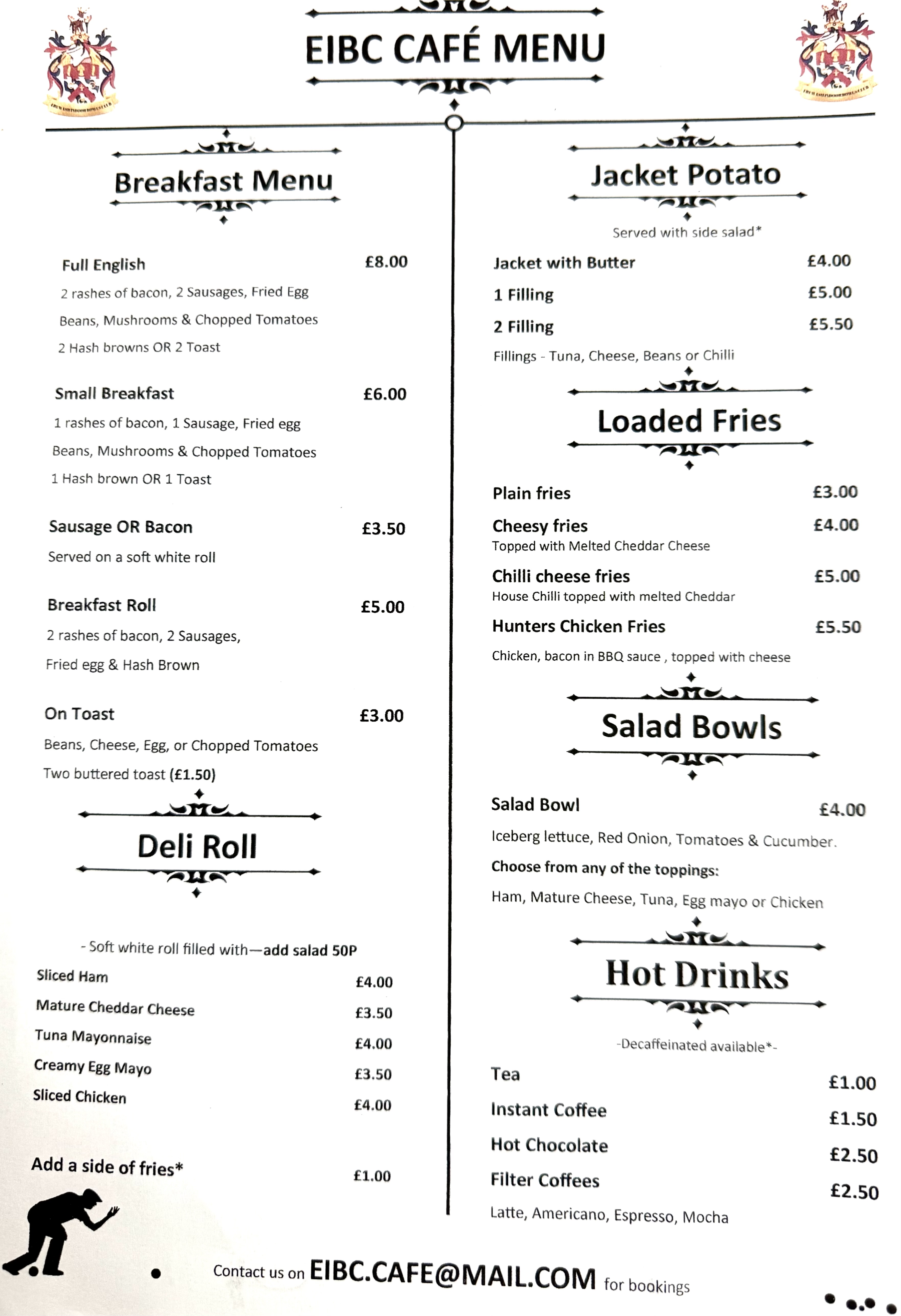 Erewash Indoor Bowls Centre Cafe