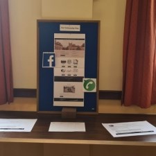 Community Plan Launch – Showcasing the website, Facebook, and WhatsApp group.