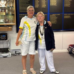 Ladies Drawn Pairs Runner Ups - Alison Randall & Maureen Davies