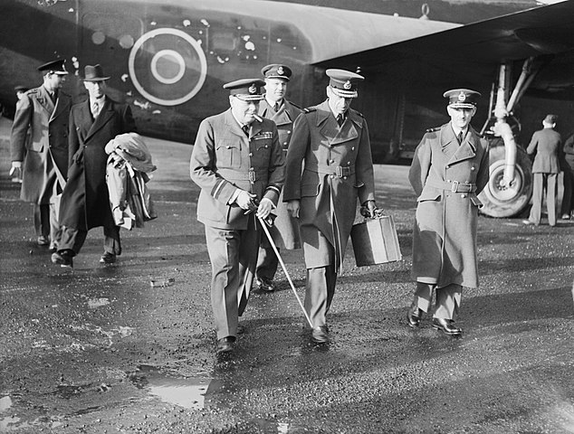 Winston Churchill on return from the Casablanca Conference 1943