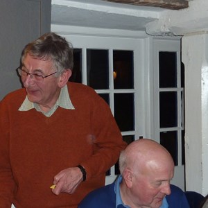 Peter Smettem (standing) and Robert Muggeridge