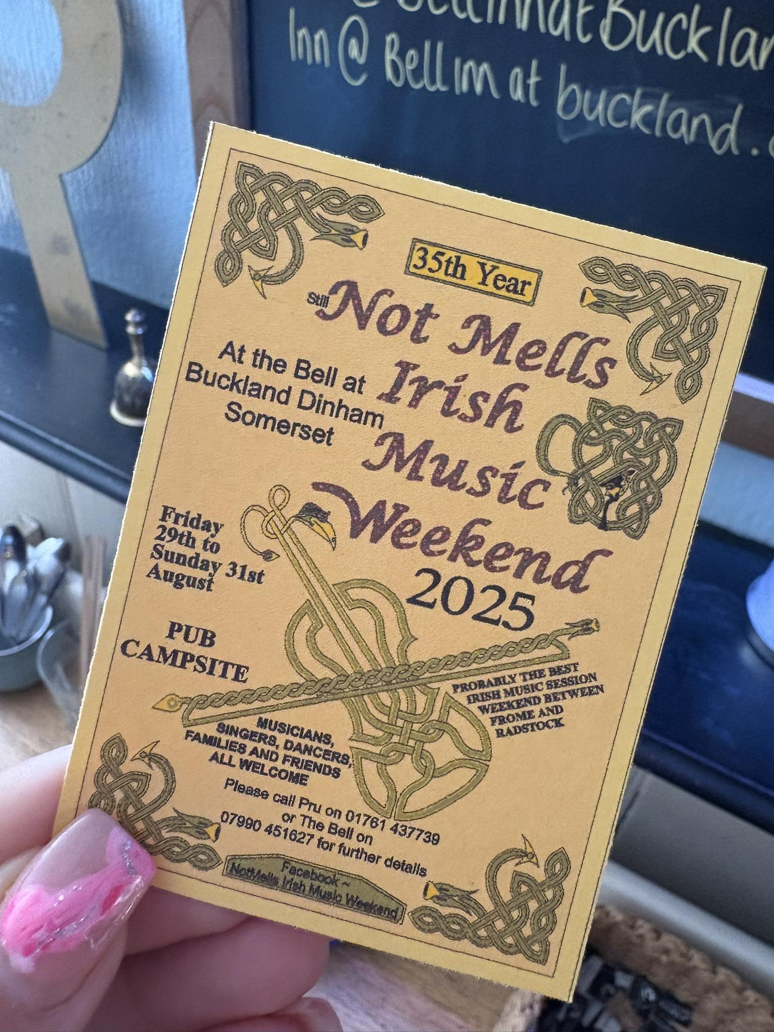 Buckland Dinham Irish Music Weekend - 29th to 31st Aug