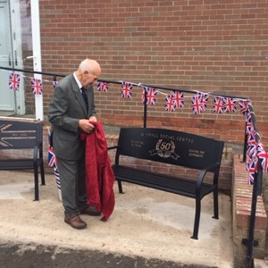 Whixall Social Centre Commemorative Bench Unveiling 29 May 22