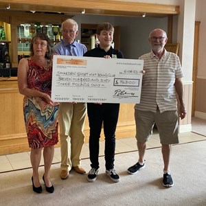 Summer Social 2023. Donation received from London Beach Country Hotel (£763)