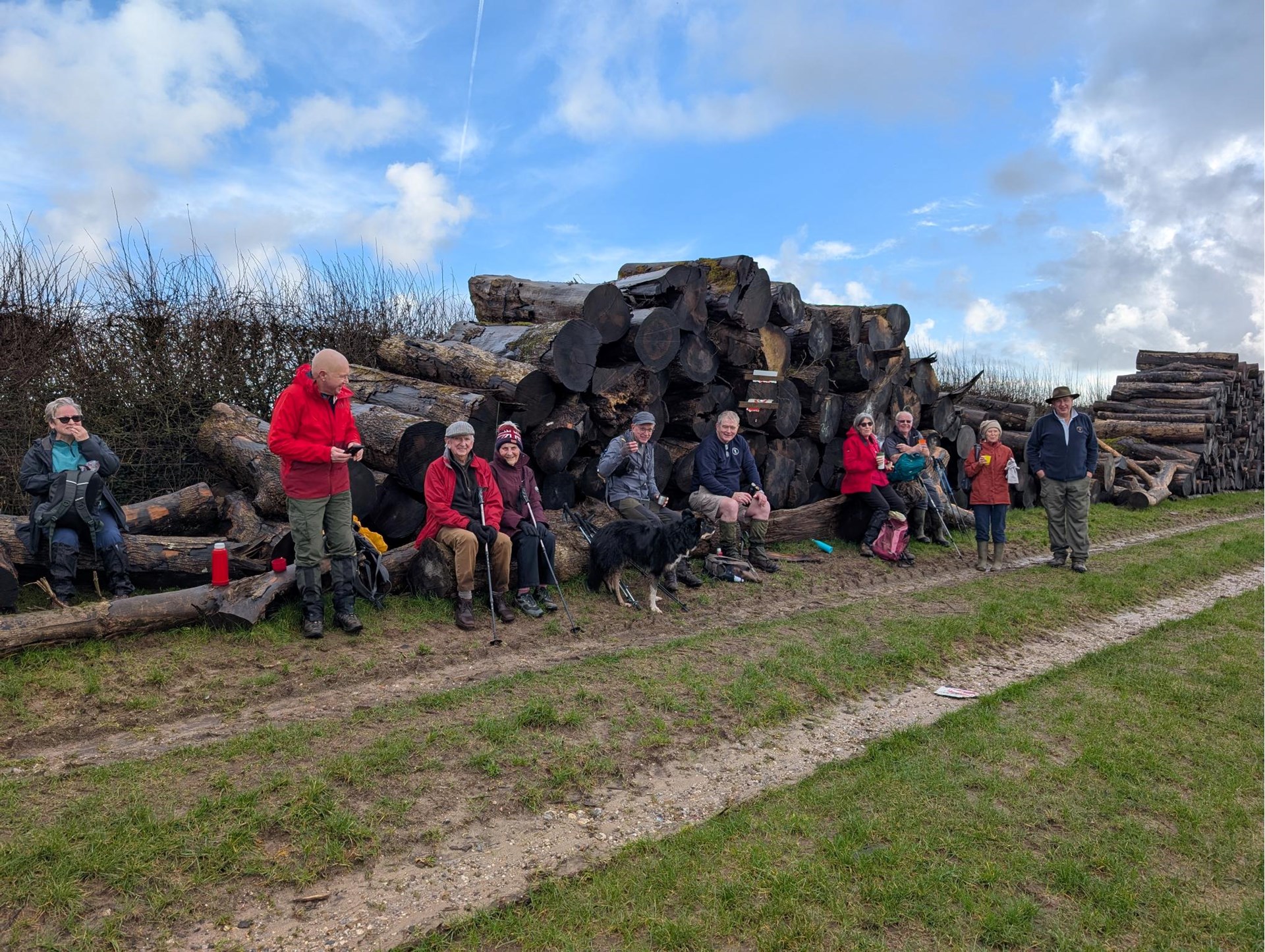 A welcome break from the mud.