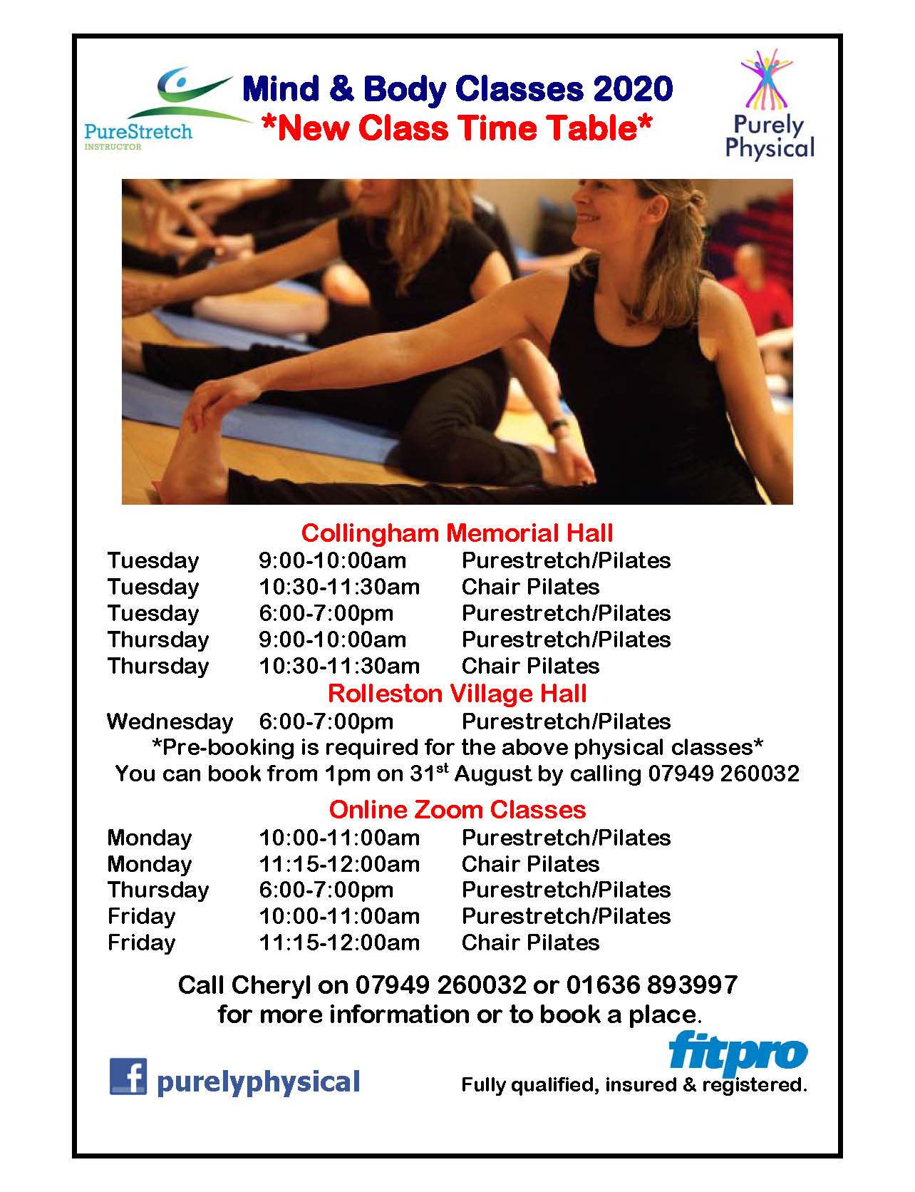 Collingham Parish Mind and Body Classes with Cheryl
