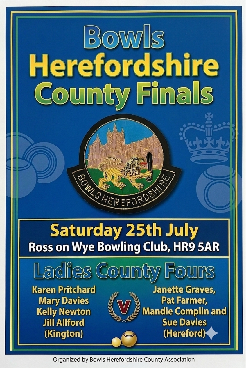 Bowls Herefordshire Ladies County Fours