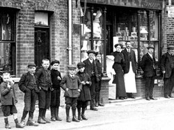 Tulley's shop in Handcross High Street, circa 1913. Our Trophy the Tulley Rosebowl was dedicated to one of the family.