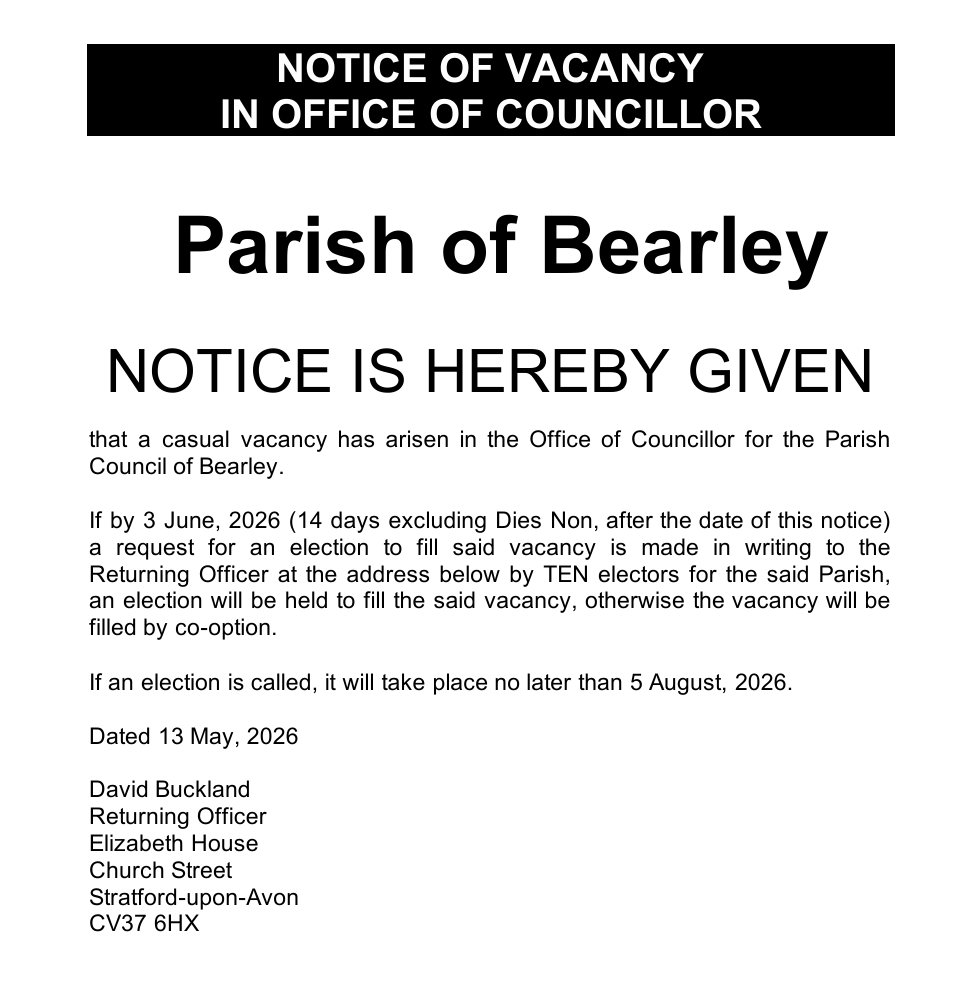 Bearley Parish Council Home