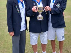 Right to Left, Pairs Winners Nick Newman and Rex Beard, Runners Up John New and Bob Davey (not shown)