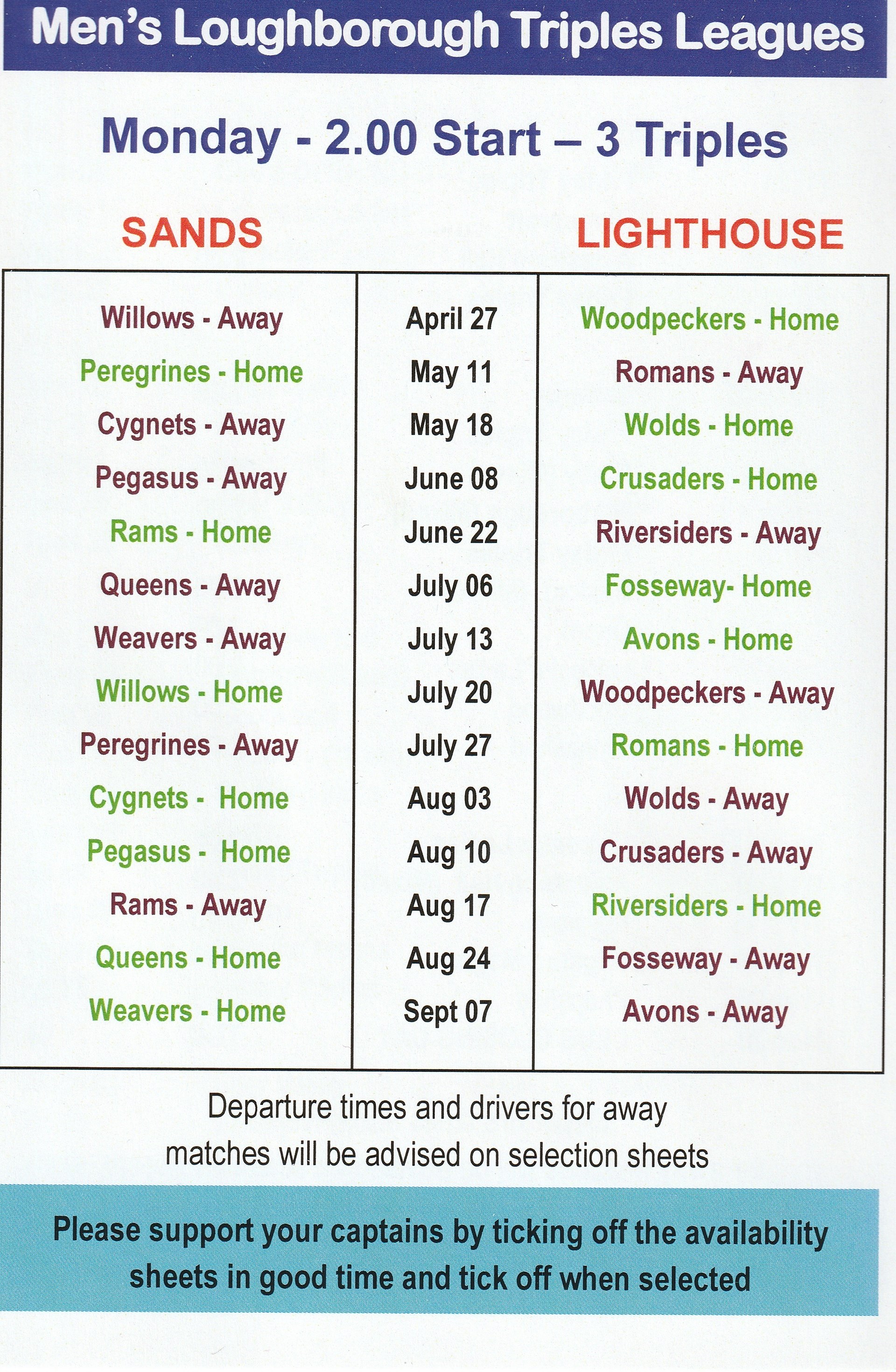 Birstall Bowling Club Monday league - Loughborough