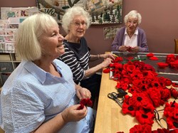 Binfield Women's Institute Poppy Making 2025
