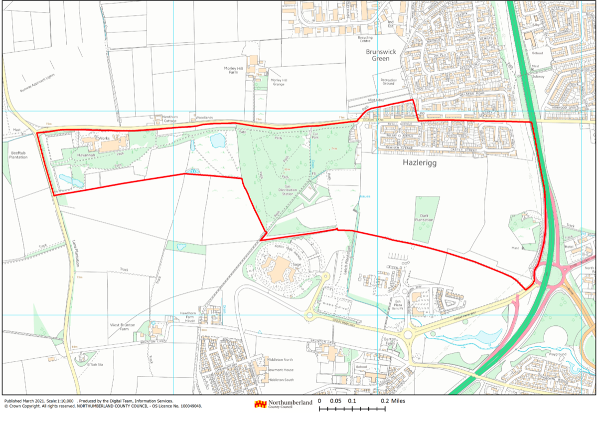 Hazlerigg Parish Boundaries
